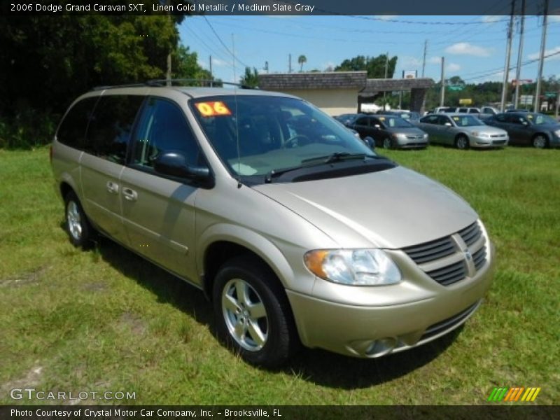 Linen Gold Metallic / Medium Slate Gray 2006 Dodge Grand Caravan SXT