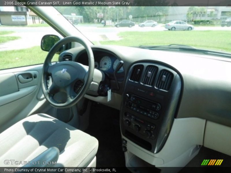 Linen Gold Metallic / Medium Slate Gray 2006 Dodge Grand Caravan SXT