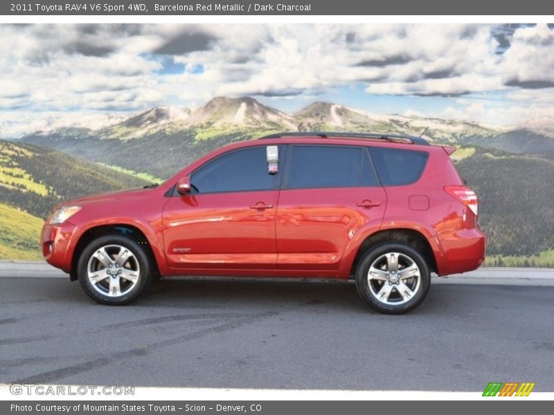 Barcelona Red Metallic / Dark Charcoal 2011 Toyota RAV4 V6 Sport 4WD