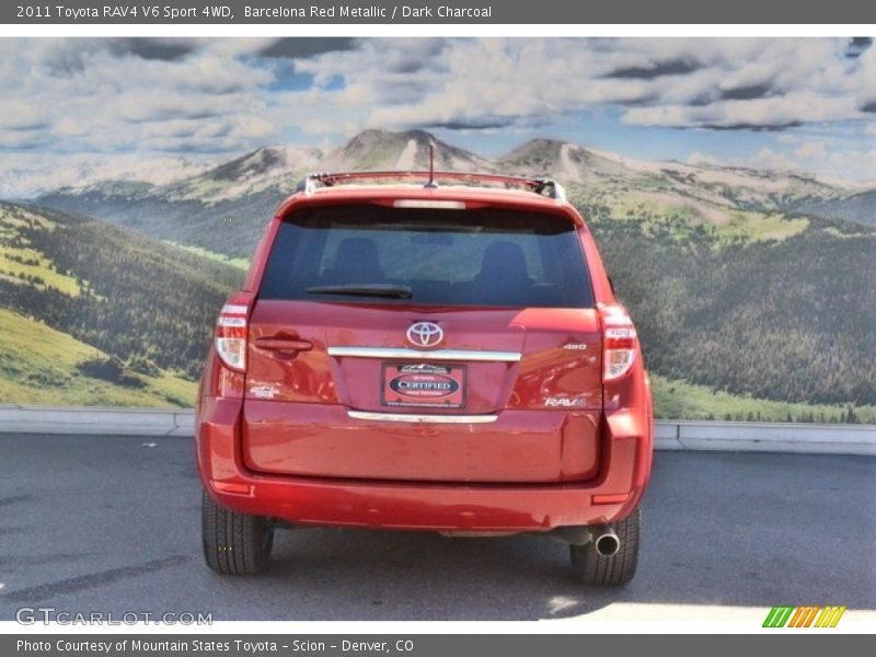 Barcelona Red Metallic / Dark Charcoal 2011 Toyota RAV4 V6 Sport 4WD