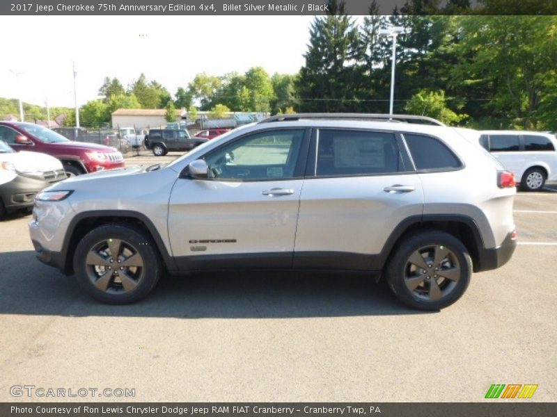 Billet Silver Metallic / Black 2017 Jeep Cherokee 75th Anniversary Edition 4x4