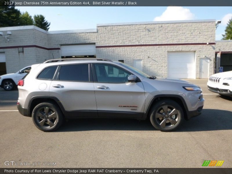 Billet Silver Metallic / Black 2017 Jeep Cherokee 75th Anniversary Edition 4x4