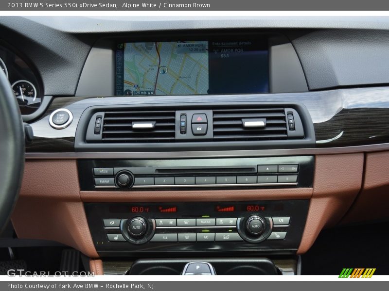 Alpine White / Cinnamon Brown 2013 BMW 5 Series 550i xDrive Sedan