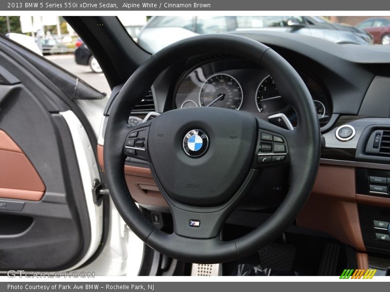 Alpine White / Cinnamon Brown 2013 BMW 5 Series 550i xDrive Sedan