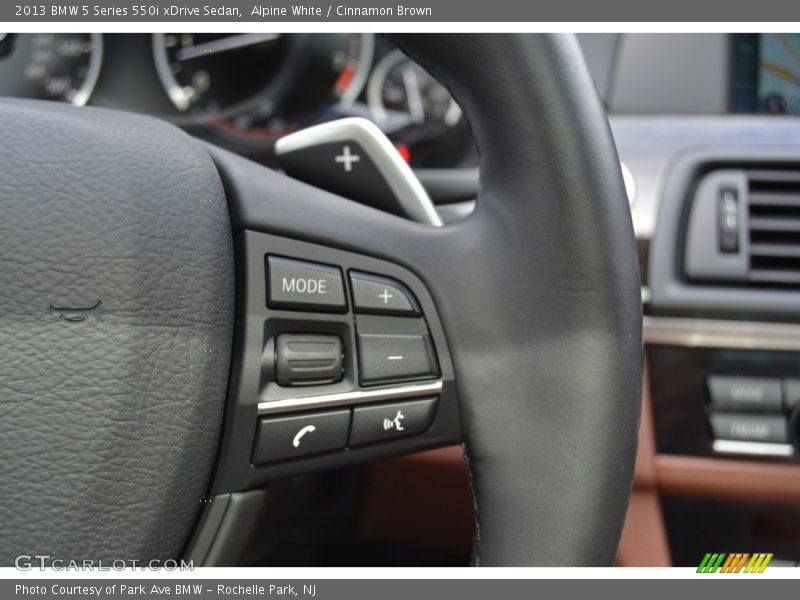 Alpine White / Cinnamon Brown 2013 BMW 5 Series 550i xDrive Sedan