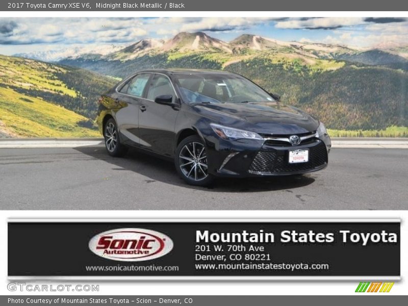 Midnight Black Metallic / Black 2017 Toyota Camry XSE V6