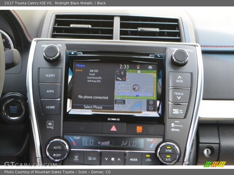 Midnight Black Metallic / Black 2017 Toyota Camry XSE V6