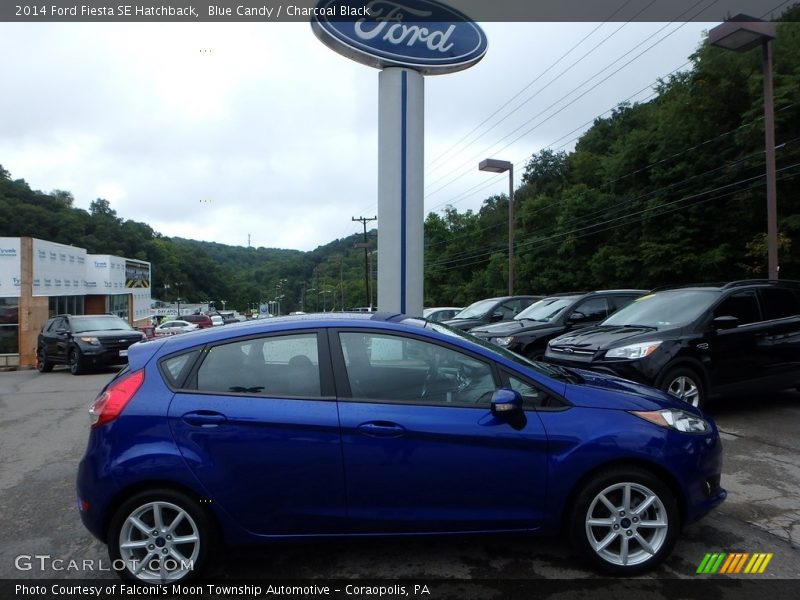Blue Candy / Charcoal Black 2014 Ford Fiesta SE Hatchback