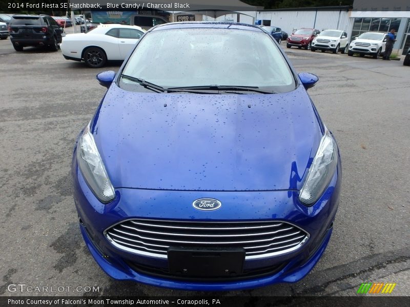 Blue Candy / Charcoal Black 2014 Ford Fiesta SE Hatchback