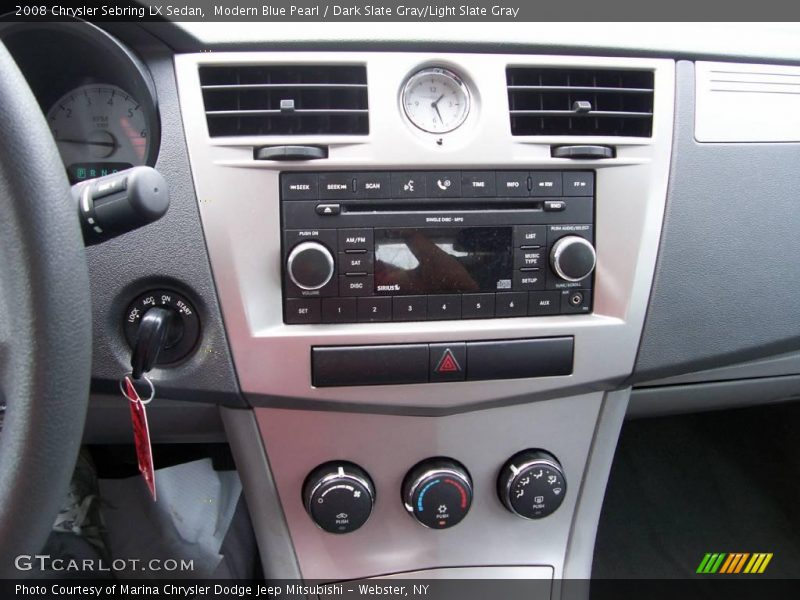 Modern Blue Pearl / Dark Slate Gray/Light Slate Gray 2008 Chrysler Sebring LX Sedan