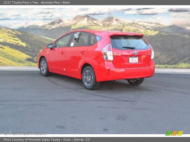 Absolutly Red / Black 2017 Toyota Prius v Two