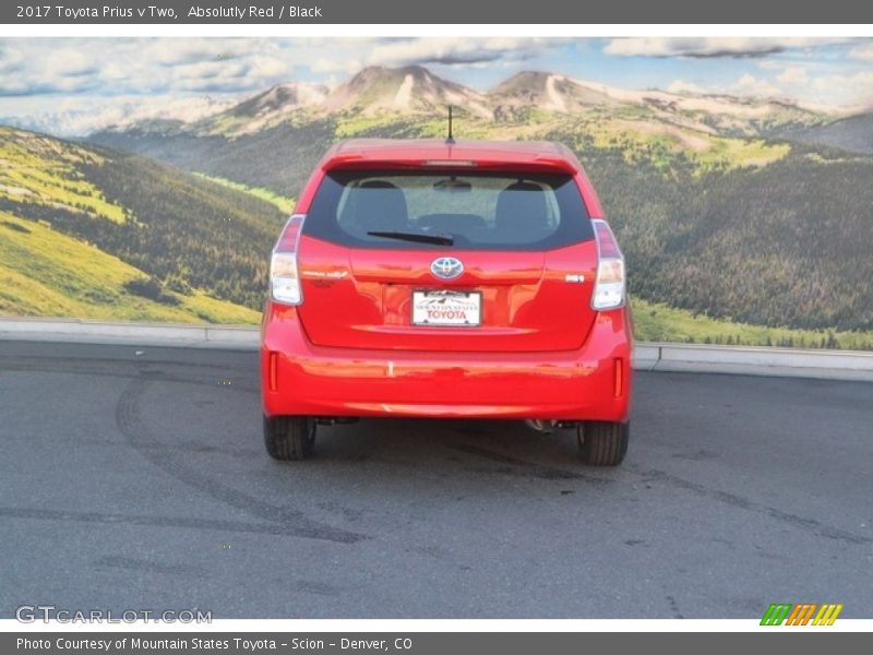 Absolutly Red / Black 2017 Toyota Prius v Two