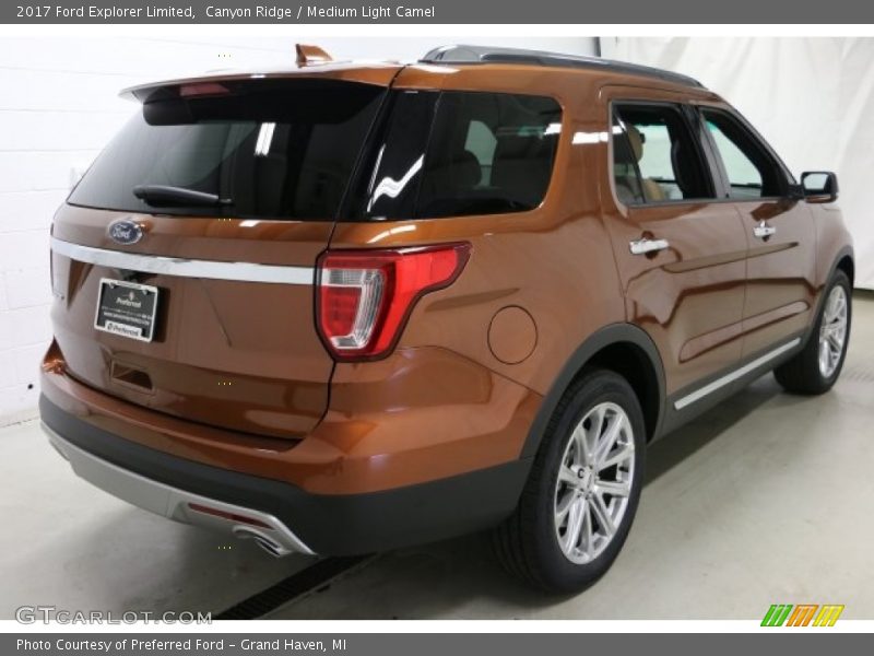 Canyon Ridge / Medium Light Camel 2017 Ford Explorer Limited