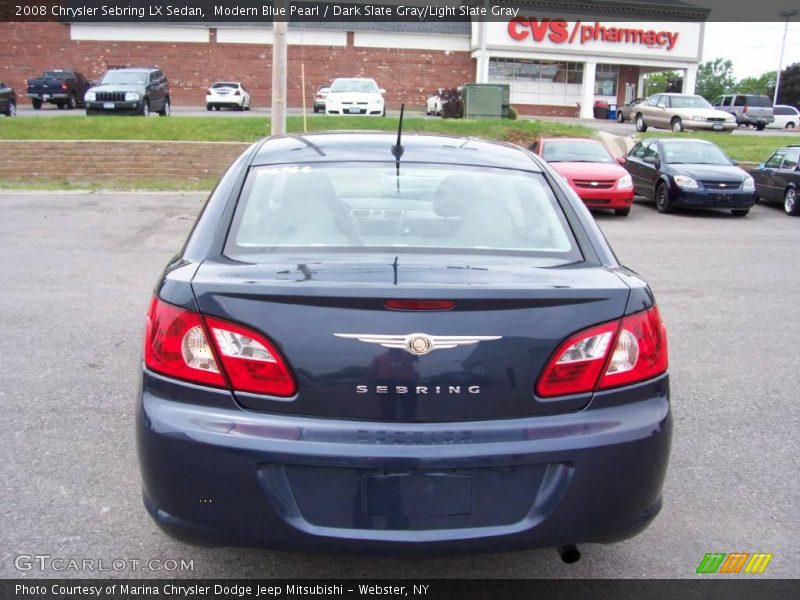 Modern Blue Pearl / Dark Slate Gray/Light Slate Gray 2008 Chrysler Sebring LX Sedan