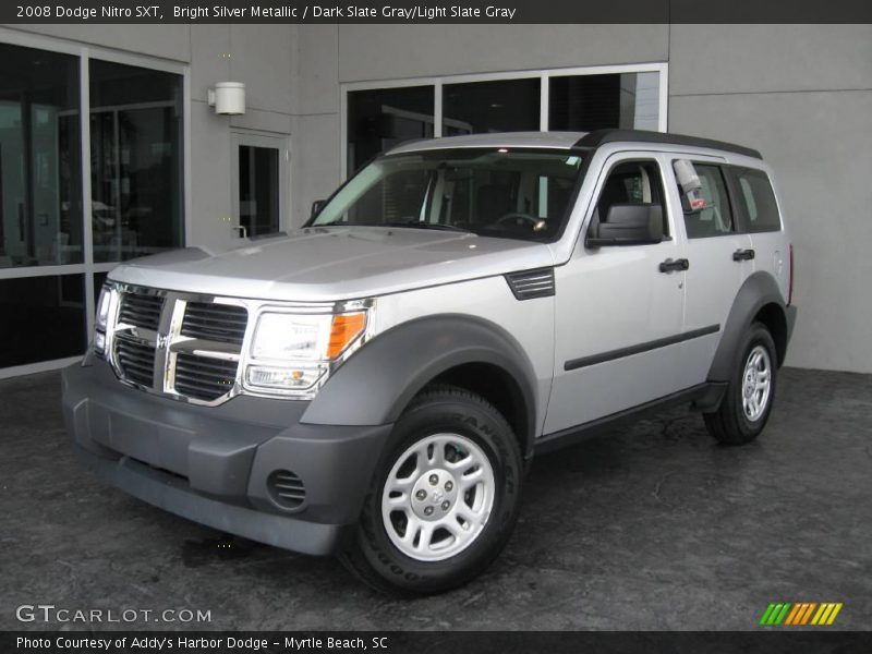 Bright Silver Metallic / Dark Slate Gray/Light Slate Gray 2008 Dodge Nitro SXT