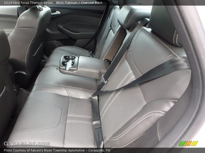 White Platinum / Charcoal Black 2014 Ford Focus Titanium Sedan