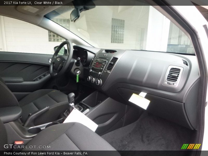 Clear White / Black 2017 Kia Forte LX