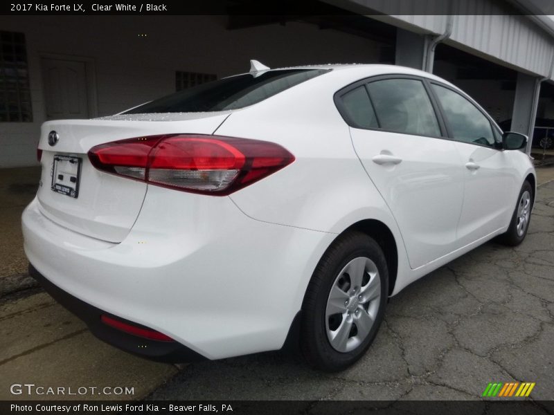 Clear White / Black 2017 Kia Forte LX