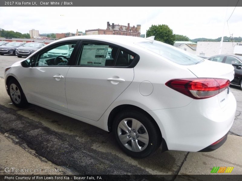 Clear White / Black 2017 Kia Forte LX