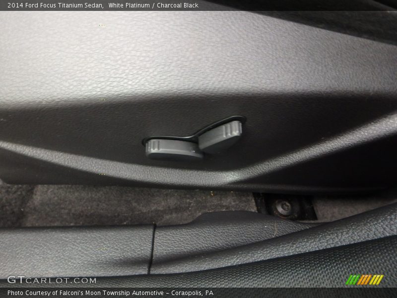White Platinum / Charcoal Black 2014 Ford Focus Titanium Sedan