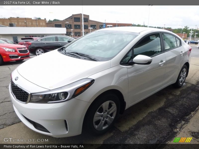 Clear White / Black 2017 Kia Forte LX