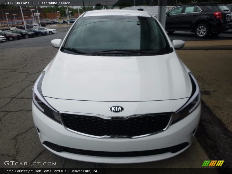 Clear White / Black 2017 Kia Forte LX