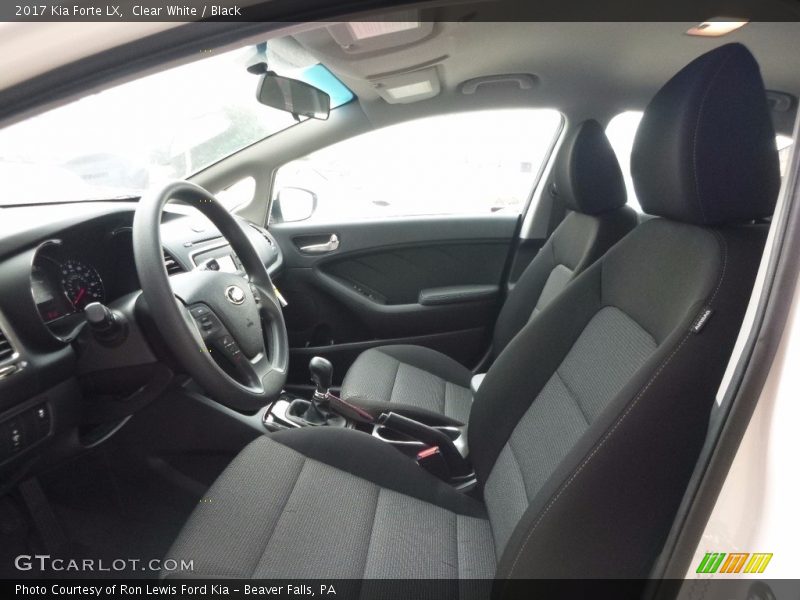 Clear White / Black 2017 Kia Forte LX