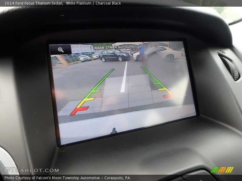White Platinum / Charcoal Black 2014 Ford Focus Titanium Sedan
