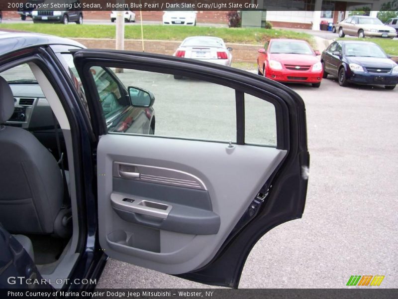 Modern Blue Pearl / Dark Slate Gray/Light Slate Gray 2008 Chrysler Sebring LX Sedan