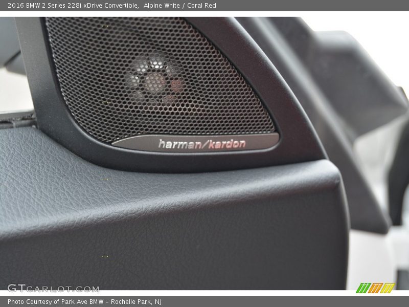 Alpine White / Coral Red 2016 BMW 2 Series 228i xDrive Convertible