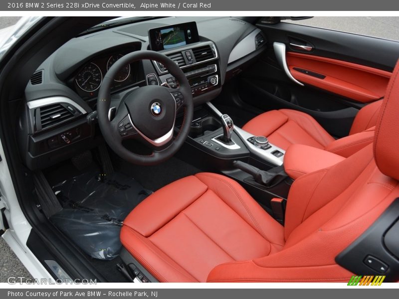  2016 2 Series 228i xDrive Convertible Coral Red Interior