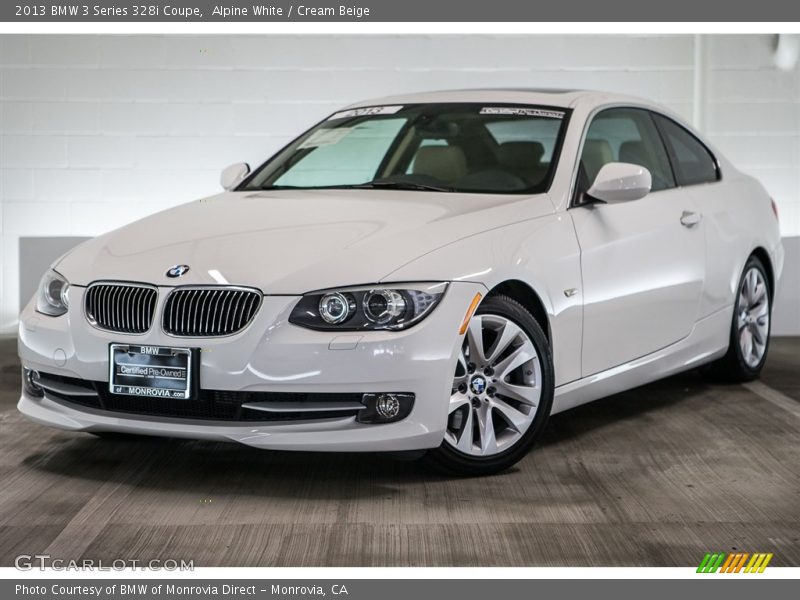 Alpine White / Cream Beige 2013 BMW 3 Series 328i Coupe