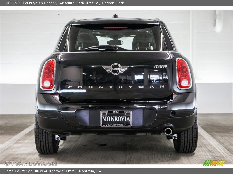 Absolute Black Metallic / Carbon Black 2016 Mini Countryman Cooper