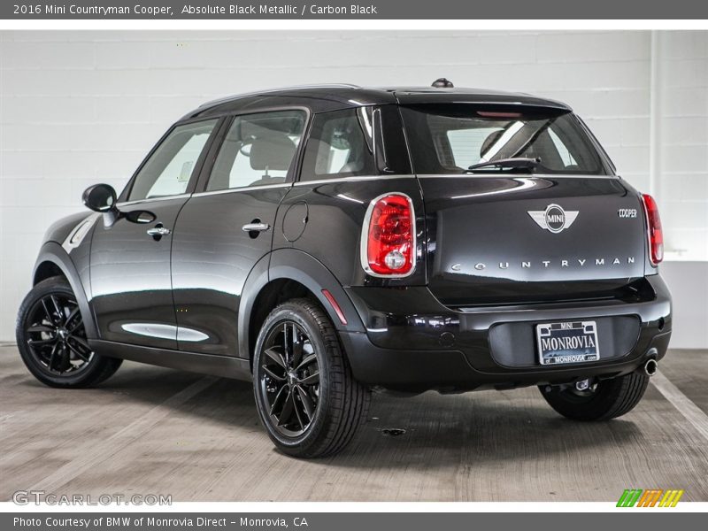 Absolute Black Metallic / Carbon Black 2016 Mini Countryman Cooper