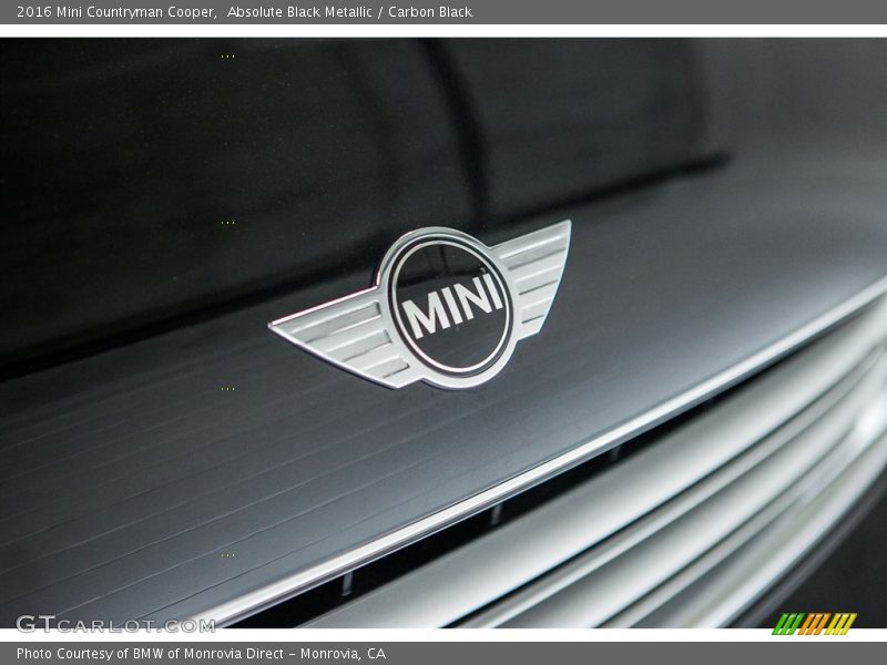 Absolute Black Metallic / Carbon Black 2016 Mini Countryman Cooper
