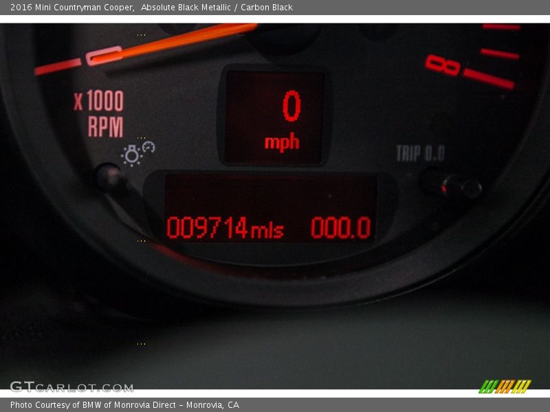 Absolute Black Metallic / Carbon Black 2016 Mini Countryman Cooper