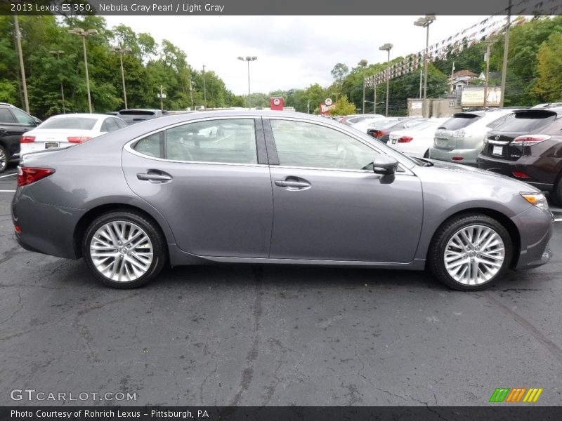 Nebula Gray Pearl / Light Gray 2013 Lexus ES 350