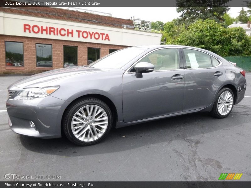 Nebula Gray Pearl / Light Gray 2013 Lexus ES 350