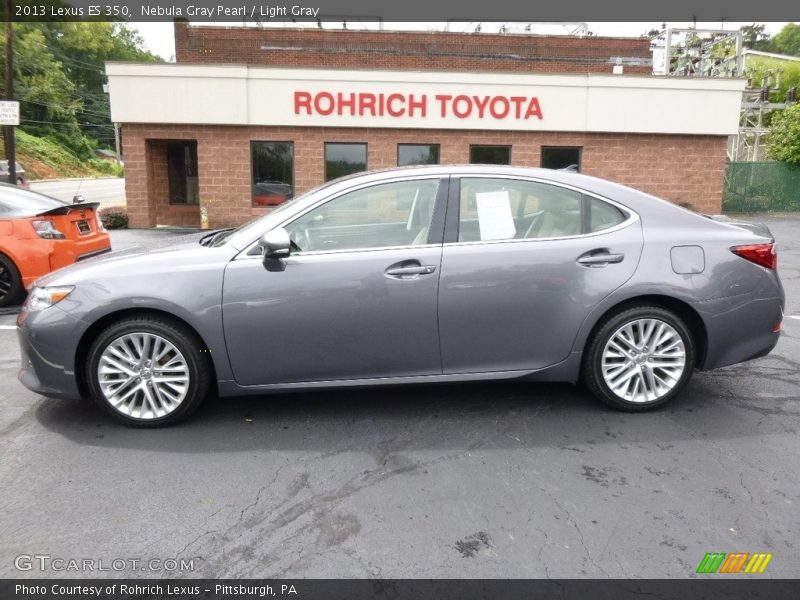 Nebula Gray Pearl / Light Gray 2013 Lexus ES 350