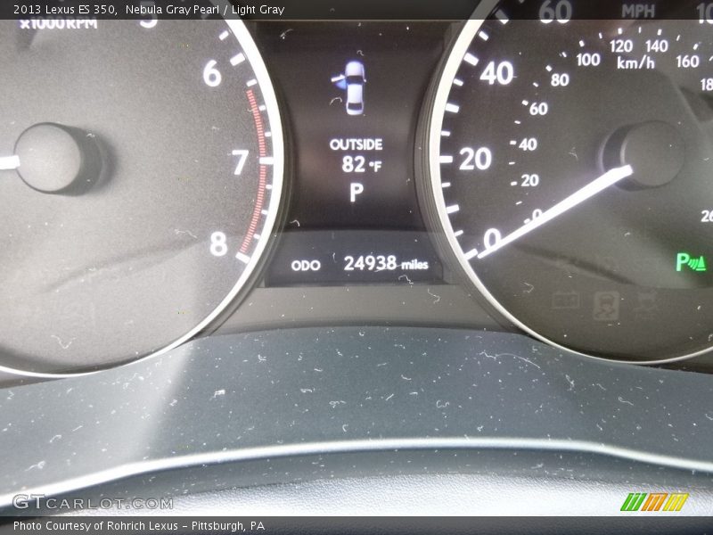Nebula Gray Pearl / Light Gray 2013 Lexus ES 350