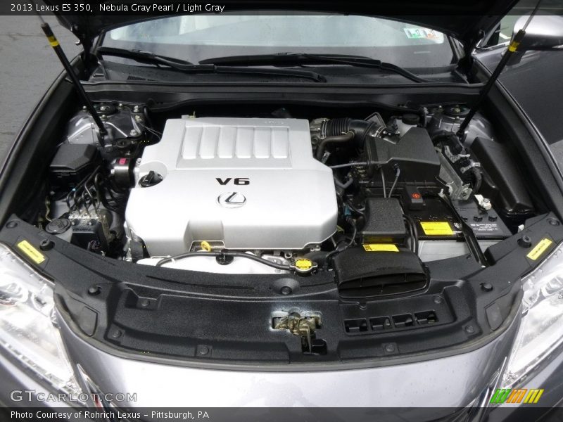 Nebula Gray Pearl / Light Gray 2013 Lexus ES 350