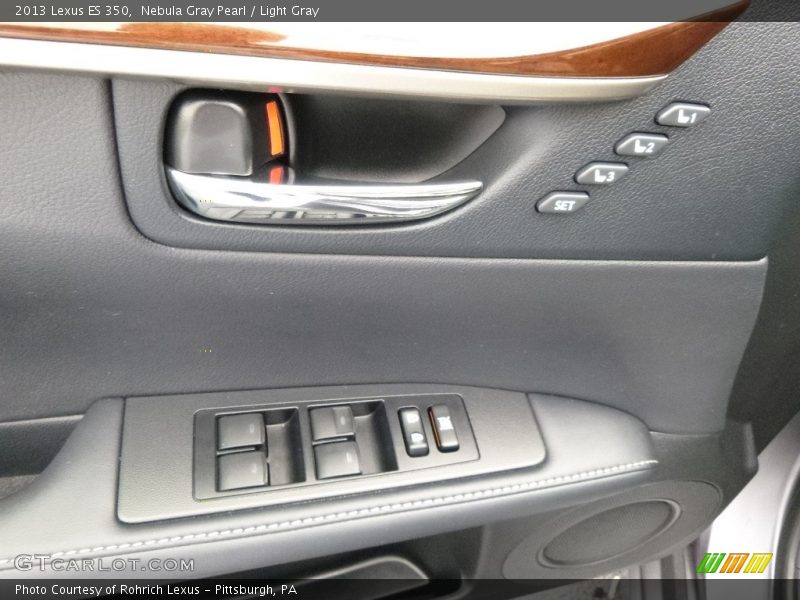 Nebula Gray Pearl / Light Gray 2013 Lexus ES 350