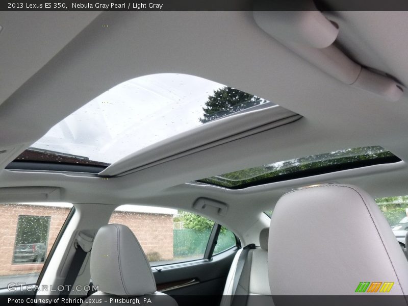 Nebula Gray Pearl / Light Gray 2013 Lexus ES 350