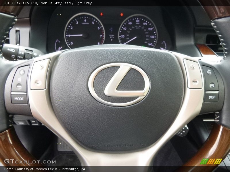 Nebula Gray Pearl / Light Gray 2013 Lexus ES 350