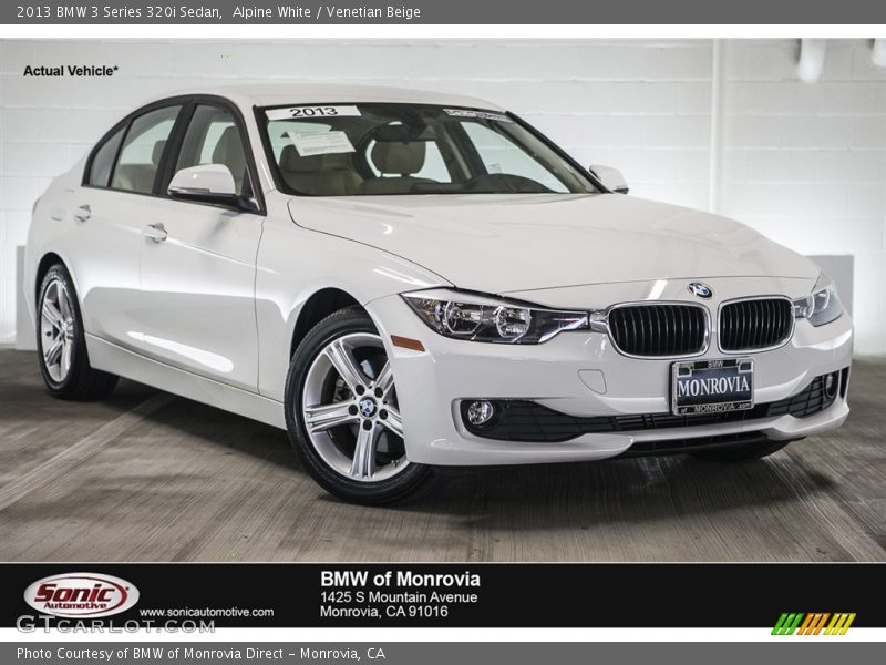 Alpine White / Venetian Beige 2013 BMW 3 Series 320i Sedan