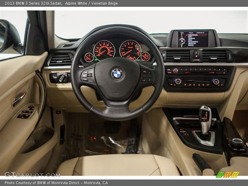 Alpine White / Venetian Beige 2013 BMW 3 Series 320i Sedan