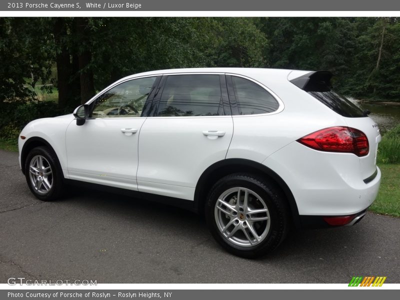 White / Luxor Beige 2013 Porsche Cayenne S