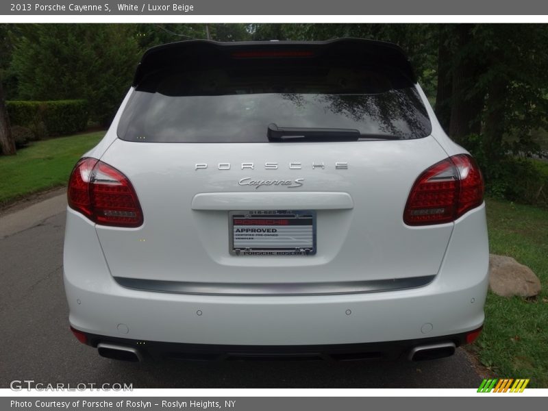 White / Luxor Beige 2013 Porsche Cayenne S