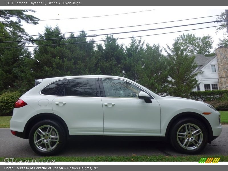 White / Luxor Beige 2013 Porsche Cayenne S