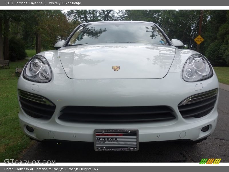 White / Luxor Beige 2013 Porsche Cayenne S